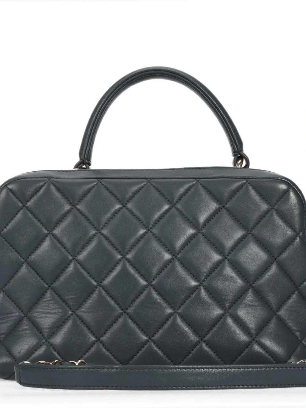 Chanel CC Quilted Calfskin Bag-VERY RARE HERITAGE ICON FROM KARL LAGERFELD - Picture 2 of 5